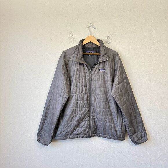 PATAGONIA Nano Puff Jacket Gray Full Zip PrimaLoft Insulated Winter - Picture 1 of 16